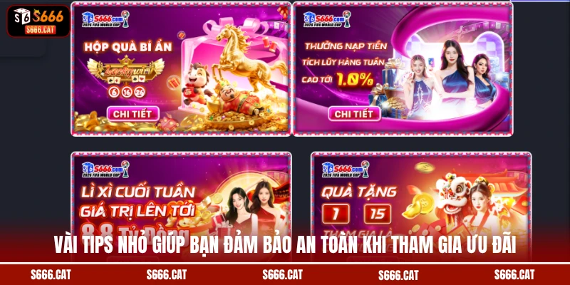 Vài tips nhỏ giúp bạn đảm bảo an toàn khi tham gia ưu đãi